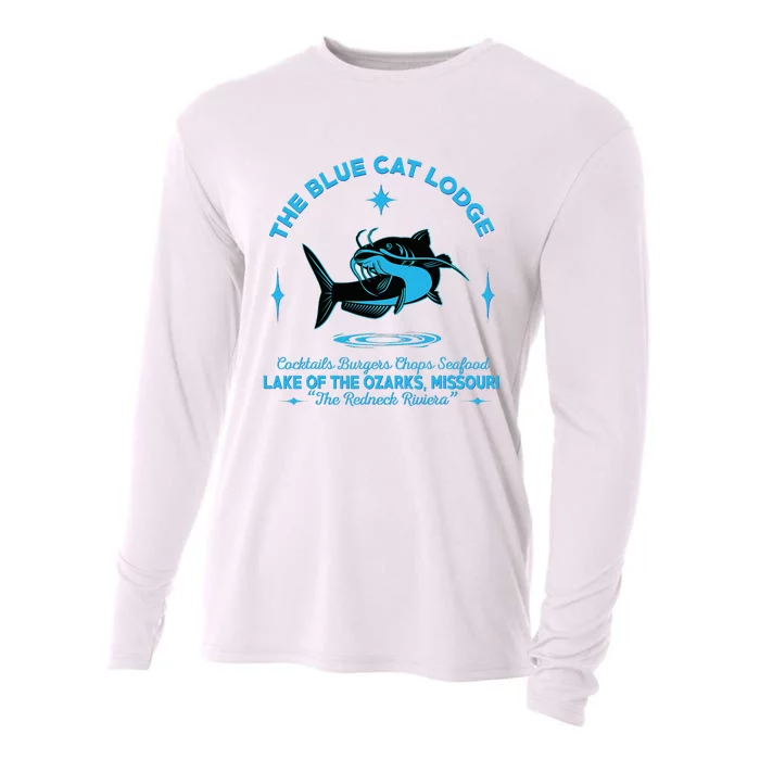 The Blue Cat Lodge Lake Of The Ozarks Missouri Classic Fish Cooling Performance Long Sleeve Crew