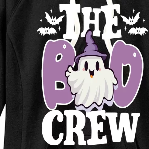 The Boo Crew Cute Halloween Ghost Women's Fleece Hoodie