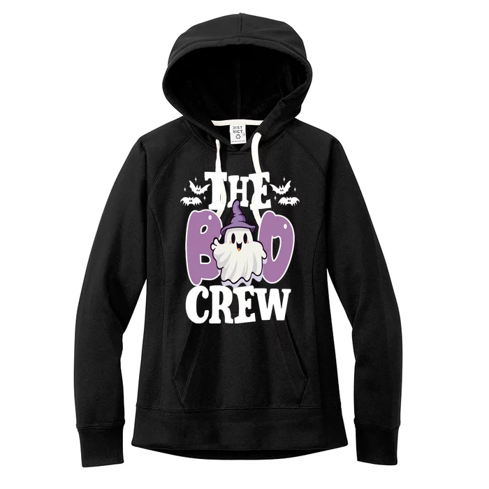 The Boo Crew Cute Halloween Ghost Women's Fleece Hoodie