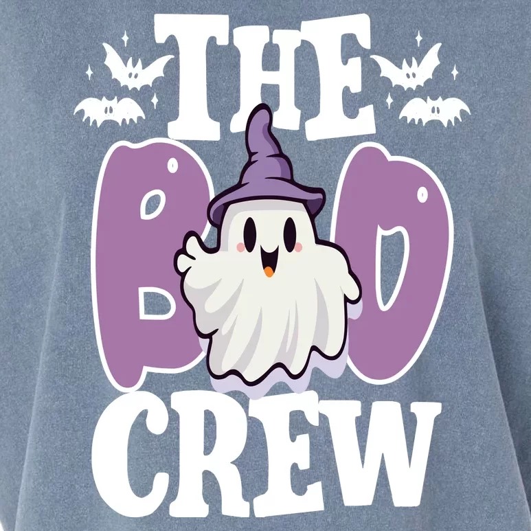 The Boo Crew Cute Halloween Ghost Garment-Dyed Women's Muscle Tee