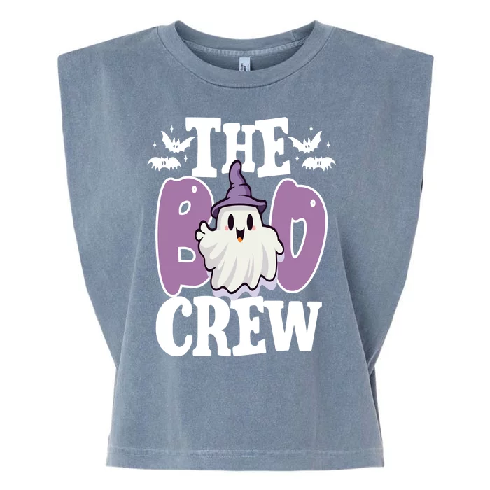 The Boo Crew Cute Halloween Ghost Garment-Dyed Women's Muscle Tee