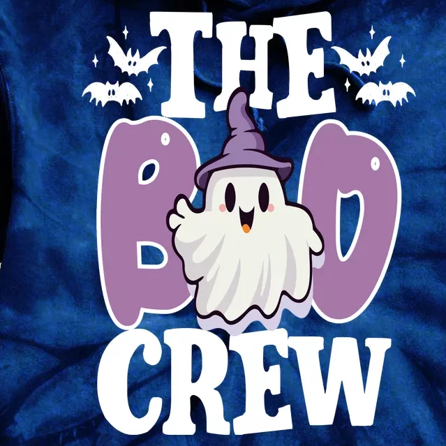 The Boo Crew Cute Halloween Ghost Tie Dye Hoodie