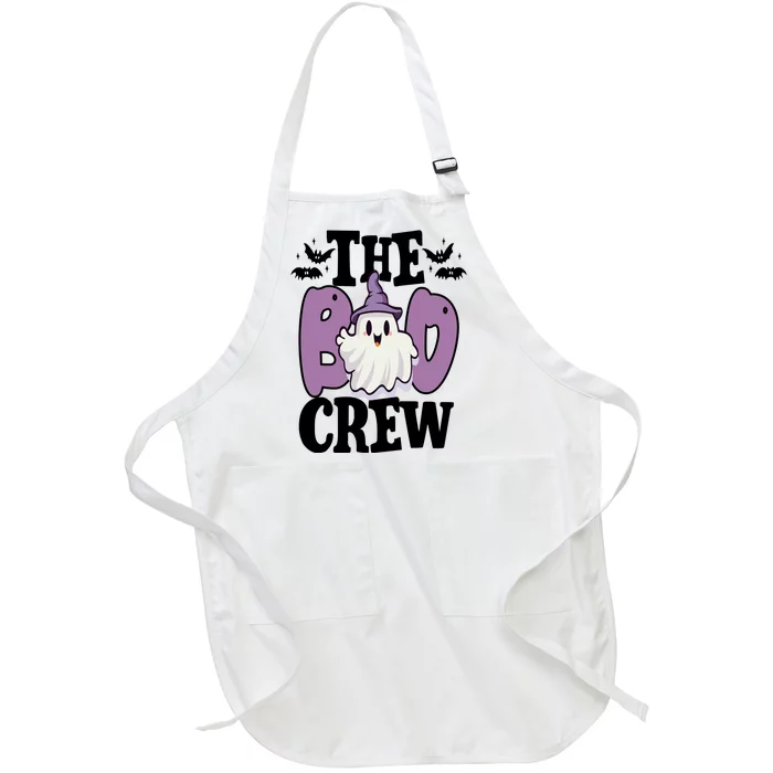 The Boo Crew Cute Halloween Ghost Full-Length Apron With Pocket