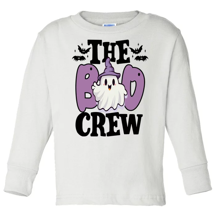 The Boo Crew Cute Halloween Ghost Toddler Long Sleeve Shirt