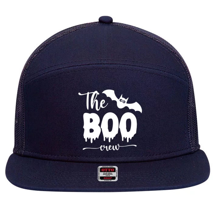 The Boo Crew Haloween Matching 7 Panel Mesh Trucker Snapback Hat