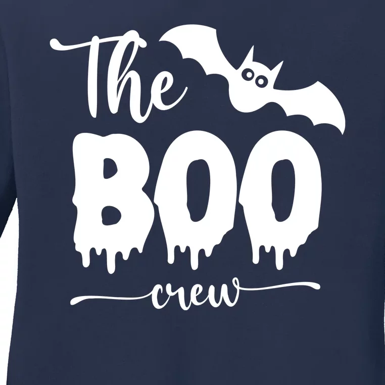 The Boo Crew Haloween Matching Ladies Long Sleeve Shirt