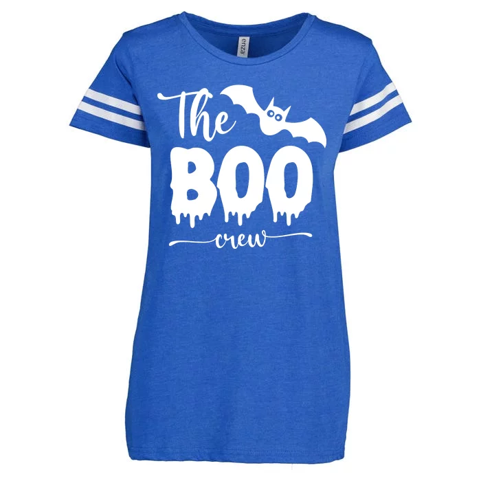 The Boo Crew Haloween Matching Enza Ladies Jersey Football T-Shirt