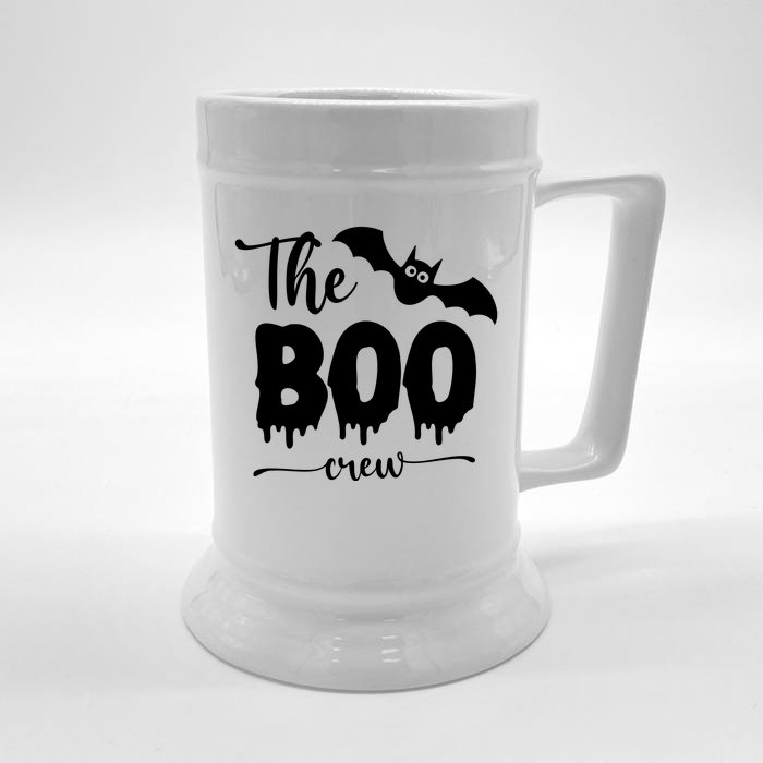 The Boo Crew Haloween Matching Front & Back Beer Stein