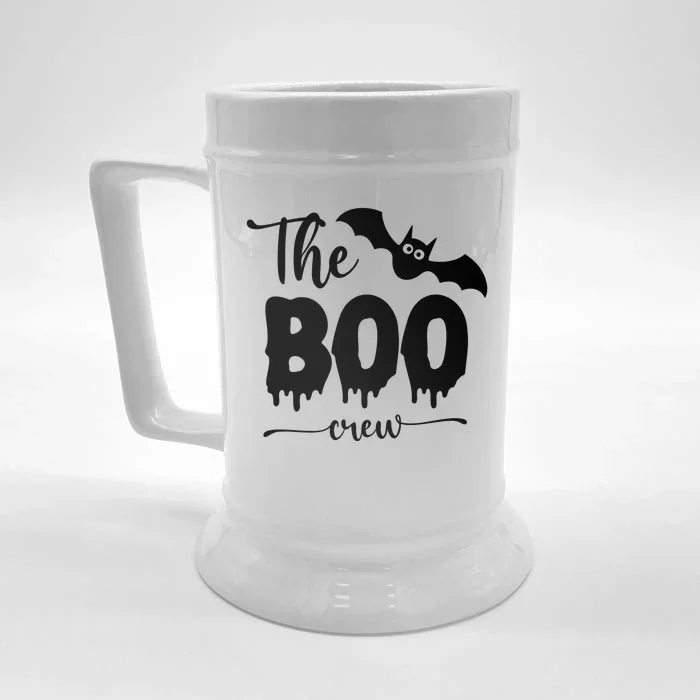 The Boo Crew Haloween Matching Front & Back Beer Stein