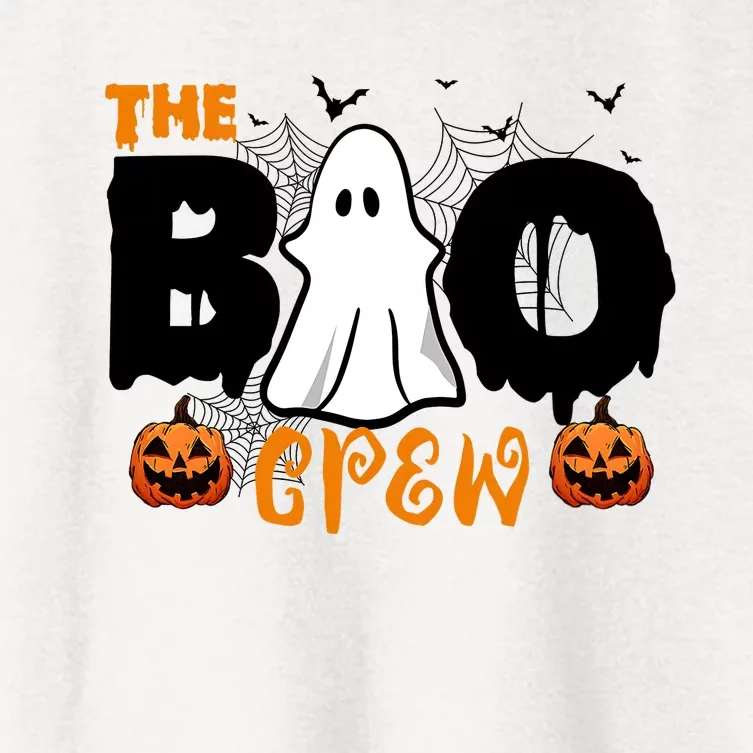 The Boo Crew Halloween Family Women's Crop Top Tee