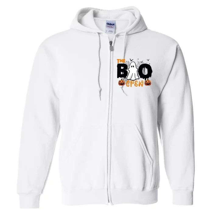 The Boo Crew Halloween Family Full Zip Hoodie