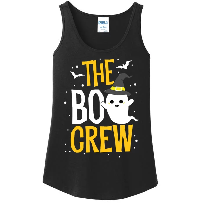 The Boo Crew Halloween Ghost Trick Treat Outfit Squad Team Ladies Essential Tank