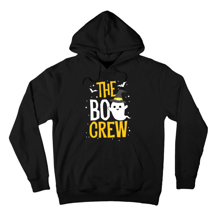 The Boo Crew Halloween Ghost Trick Treat Outfit Squad Team Tall Hoodie