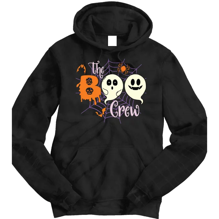 The Boo Crew Team Squad Halloween Family Matching Tie Dye Hoodie