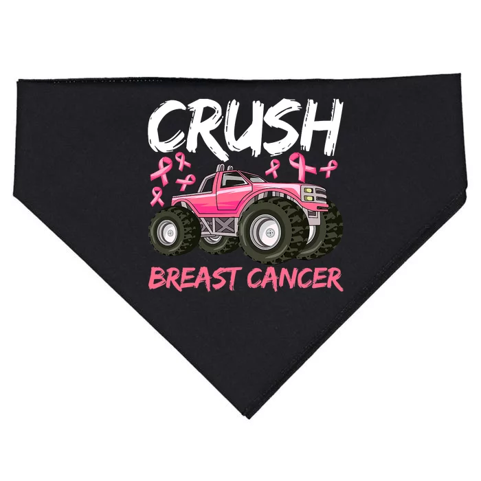 Truck Breast Cancer Awareness For Boys USA-Made Doggie Bandana