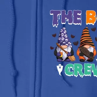 The Boo Crew Gnomes Gnome Halloween Pumpkin Gift Full Zip Hoodie