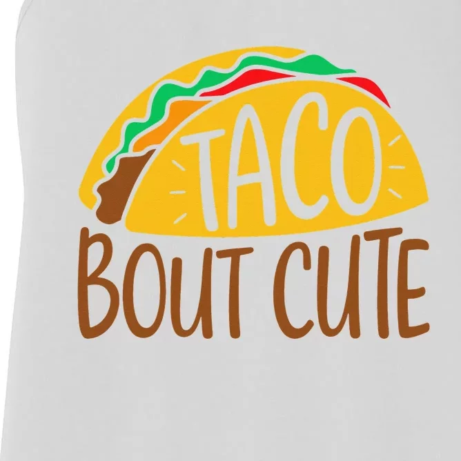 Taco Bout Cute Cinco De Mayo Fiesta Party Women's Racerback Tank