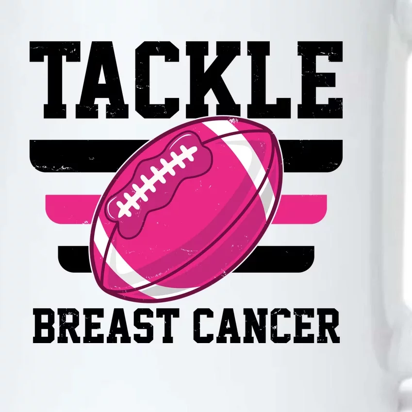 Tackle Breast Cancer Football Fan Black Color Changing Mug