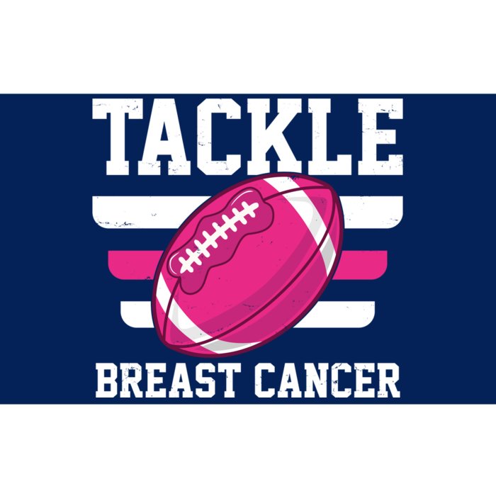 Tackle Breast Cancer Football Fan Bumper Sticker