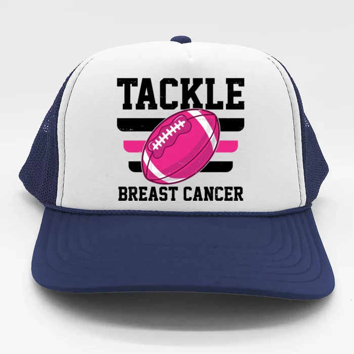 Tackle Breast Cancer Football Fan Trucker Hat