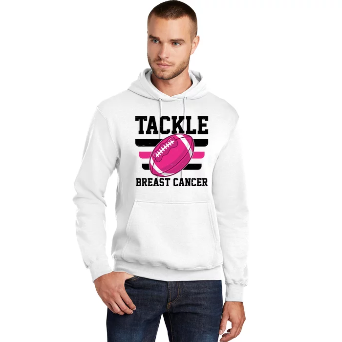 Tackle Breast Cancer Football Fan Hoodie