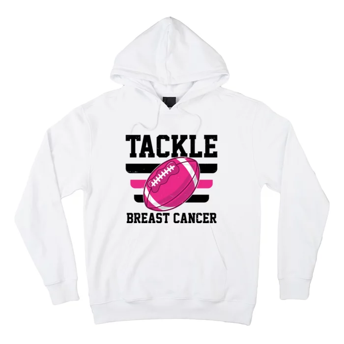 Tackle Breast Cancer Football Fan Hoodie