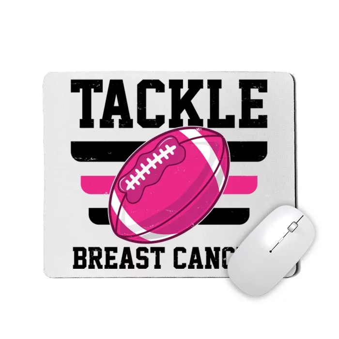 Tackle Breast Cancer Football Fan Mousepad