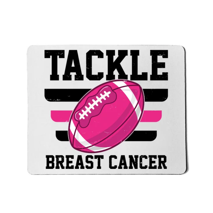 Tackle Breast Cancer Football Fan Mousepad