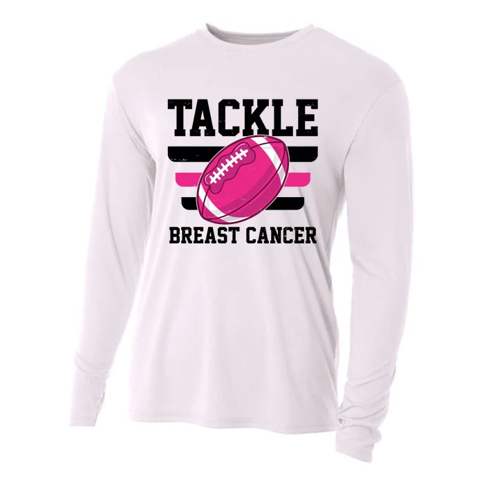 Tackle Breast Cancer Football Fan Cooling Performance Long Sleeve Crew