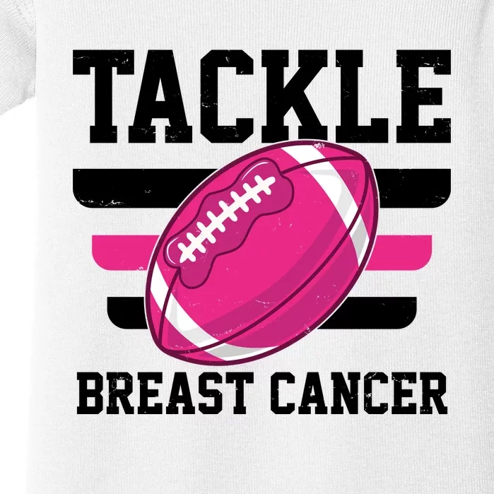 Tackle Breast Cancer Football Fan Baby Bodysuit