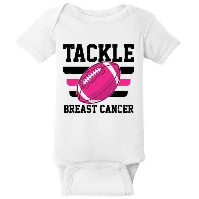 Tackle Breast Cancer Football Fan Baby Bodysuit