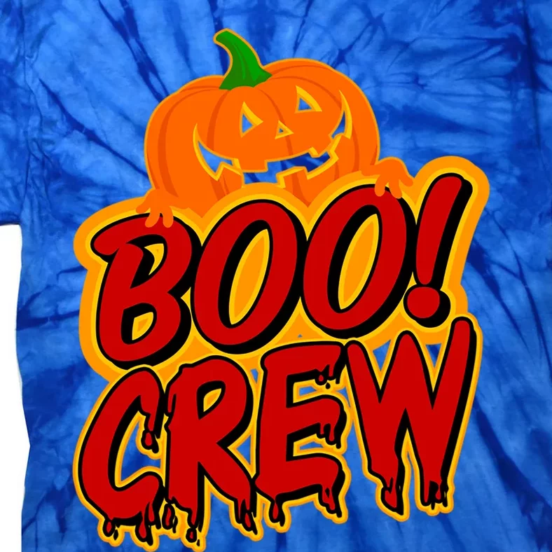 The Boo Crew Halloween Ghost Trick Treat Outfit Squad Team Gift Tie-Dye T-Shirt