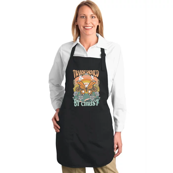 Transformed by Christ Boho christian Trendy Christian Full-Length Apron With Pocket