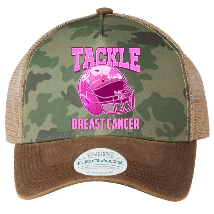 Tackle Breast Cancer Awareness Football Helmet Legacy Tie Dye Trucker Hat