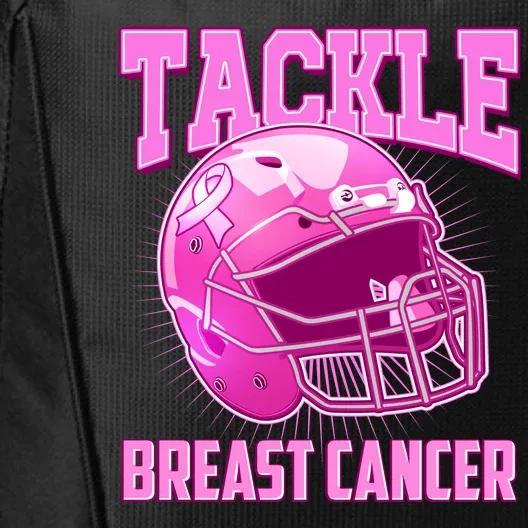 Tackle Breast Cancer Awareness Football Helmet City Backpack