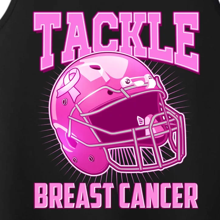 Tackle Breast Cancer Awareness Football Helmet Performance Tank