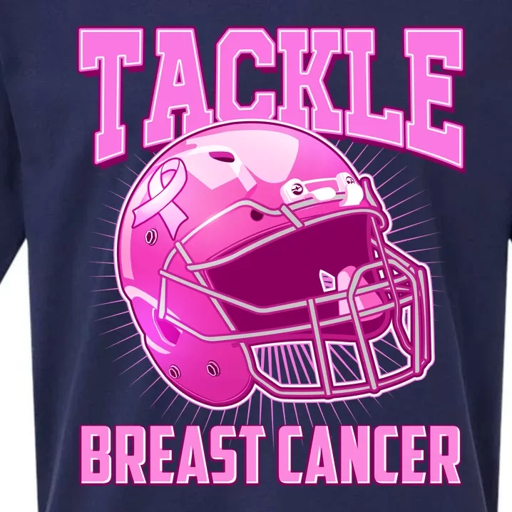 Tackle Breast Cancer Awareness Football Helmet Sueded Cloud Jersey T-Shirt