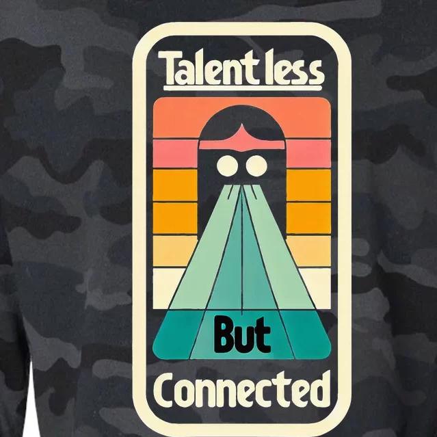 Talentless But Connected Cropped Pullover Crew