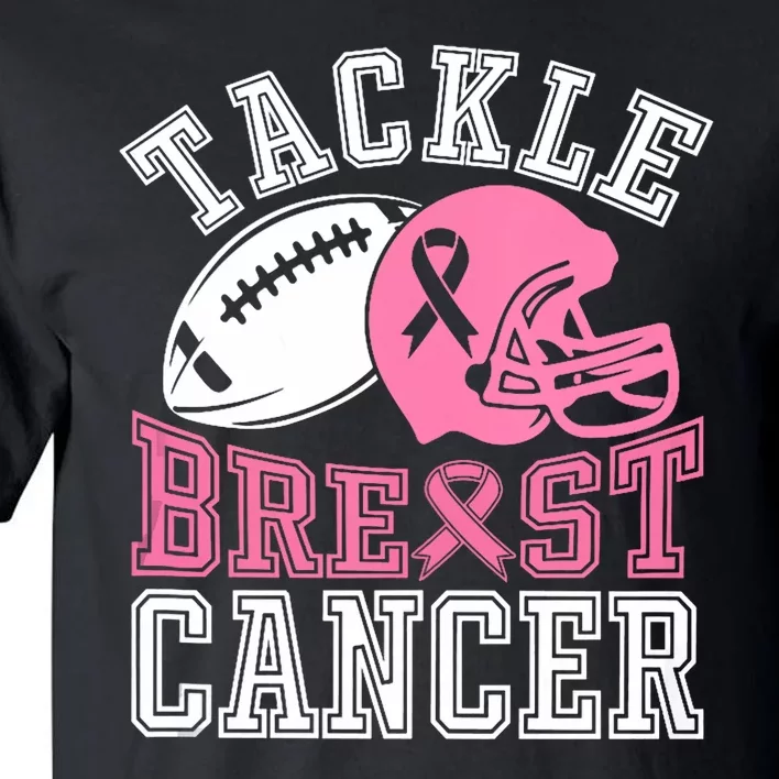 Tackle Breast Cancer Awareness Football Lover Tall T-Shirt