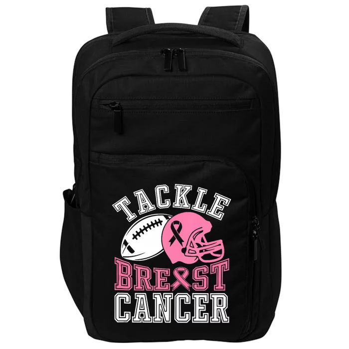 Tackle Breast Cancer Awareness Football Lover Impact Tech Backpack