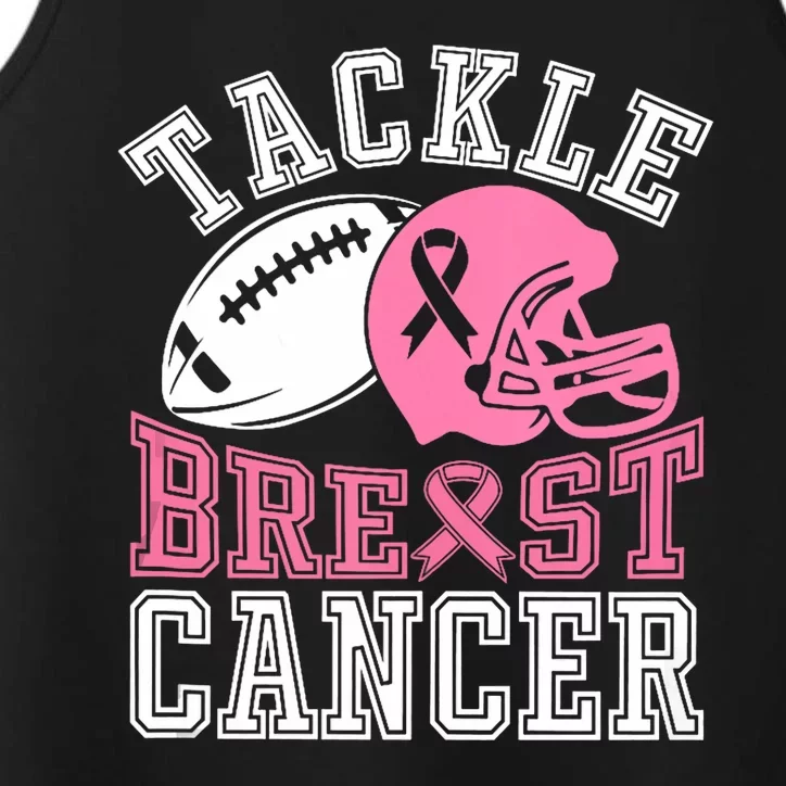 Tackle Breast Cancer Awareness Football Lover Performance Tank