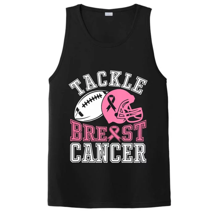 Tackle Breast Cancer Awareness Football Lover Performance Tank