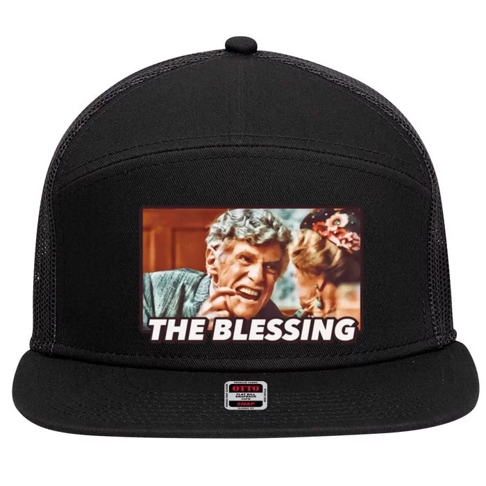 The Blessing Christmas Family Vacation Classic Movie Funny Christmas 7 Panel Mesh Trucker Snapback Hat