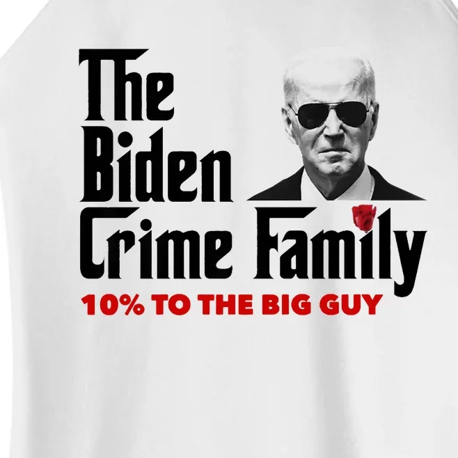 The Biden Crime Family Anti Biden Liberals Democrats Women’s Perfect Tri Rocker Tank