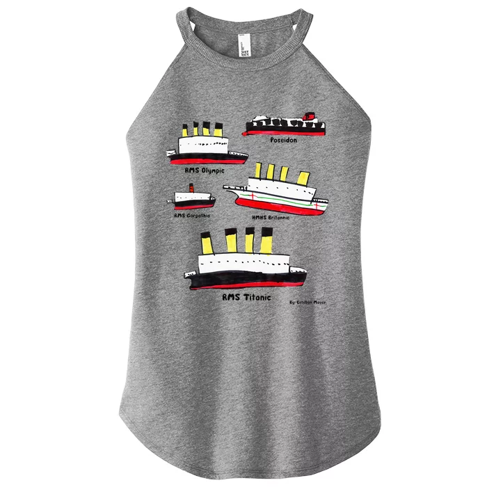 Titanic BritanicOPoseidon Carpathia Famous Ships. Women’s Perfect Tri Rocker Tank