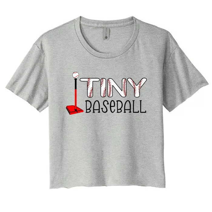 Tiny Baseball Cute Tball Women's Crop Top Tee