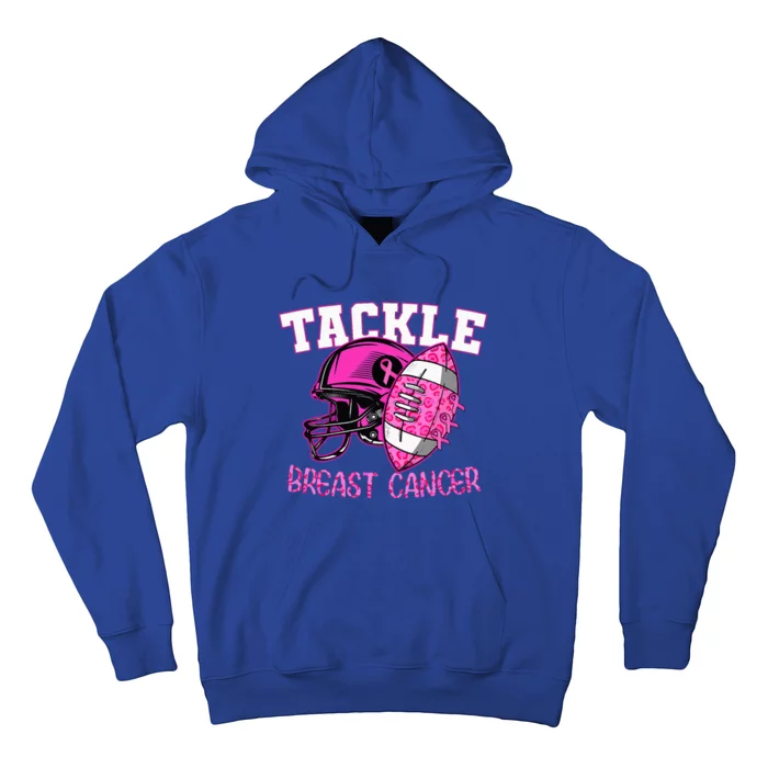 Tackle Breast Cancer Awareness American Footballribbon Hoodie