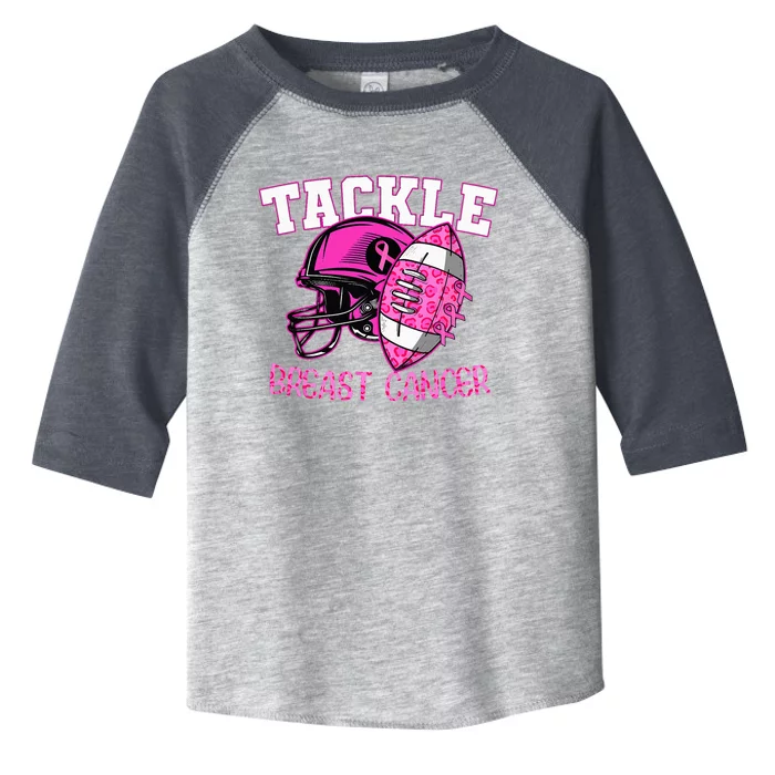 Tackle Breast Cancer Awareness American Footballribbon Toddler Fine Jersey T-Shirt