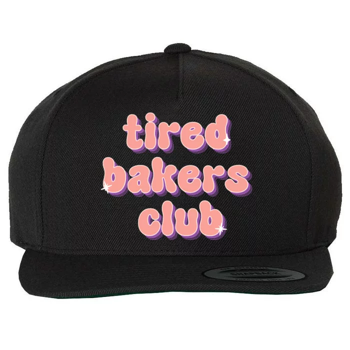 Tired Bakers Club Wool Snapback Cap