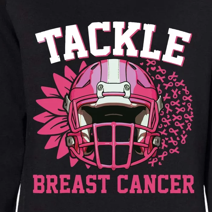 Tackle Breast Cancer Awareness Pink Ribbon Football Boy Kids Womens California Wash Sweatshirt